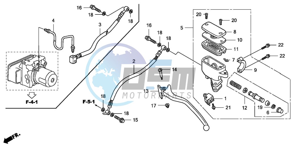 REAR BRAKE MASTER CYLINDER