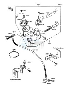 VN 1500 A [VULCAN 1500] (A10-A13) [VULCAN 1500] drawing FRONT MASTER CYLINDER