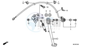 CBR600RRA Korea - (KO / ABS) drawing STAND