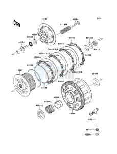 Z1000SX ABS ZX1000HCF FR GB XX (EU ME A(FRICA) drawing Clutch