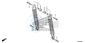 SH125ADSE SH125ADS UK - (E) drawing REAR CUSHION