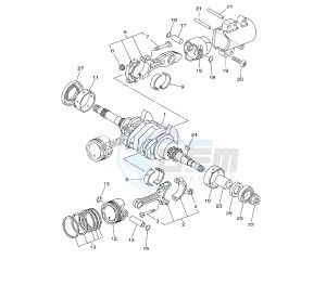 XP T-MAX SV 500 drawing CRANKSHAFT AND PISTON