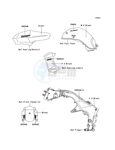 VERSYS_1000 KLZ1000AEF FR GB XX (EU ME A(FRICA) drawing Decals(Green)