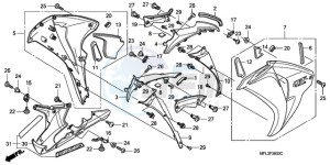 CBR1000RR9 KO / HRC MK drawing MIDDLE COWL