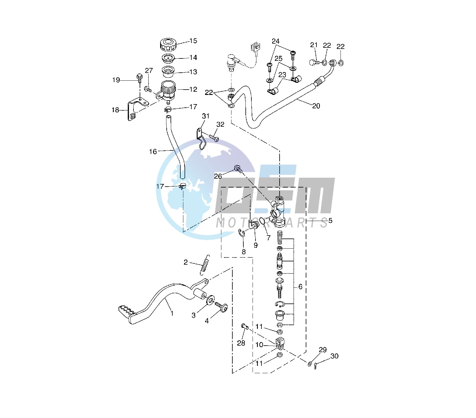 REAR MASTER CYLINDER