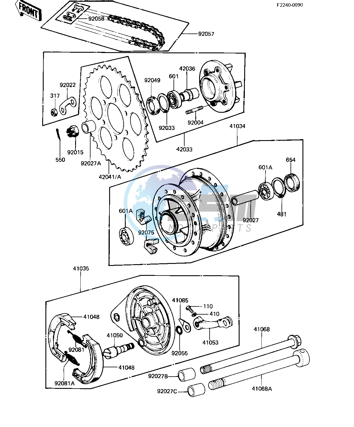 REAR HUB_BRAKE_CHAIN -- 82-83 A9_A10- -