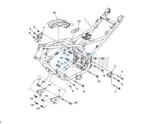 YBR 250 drawing FRAME