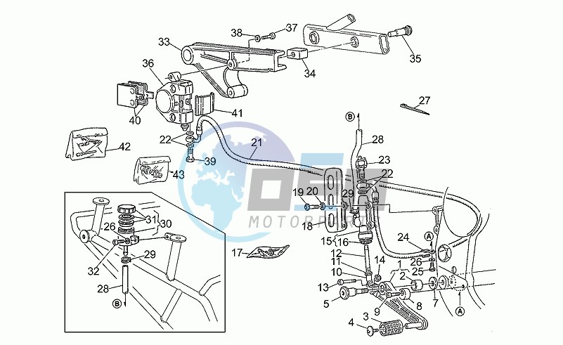 Rear brake system