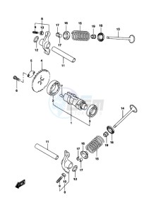 LT-Z90 drawing CAMSHAFT/VALVE