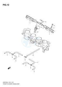 GSR750 (E21) drawing THROTTLE BODY HOSE JOINT