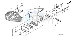 CB600F39 Spain - (SP / ST 25K) drawing TAILLIGHT