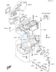 JB 650 A [JET MATE] (A3-A4) [JET MATE] drawing CRANKCASE