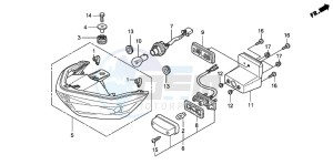 CBR125RS drawing TAILLIGHT