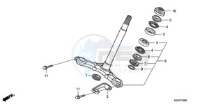 CRF80F9 Australia - (U) drawing STEERING STEM