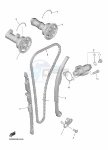 YZ250F (B7BB) drawing CAMSHAFT & CHAIN