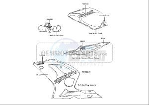 ZX-6R NINJA - 636 cc (EU) drawing DECALS ZX636 B1H BLUE