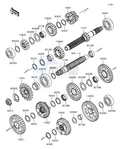 NINJA ZX-10R ABS ZX1000SGFA XX (EU ME A(FRICA) drawing Transmission