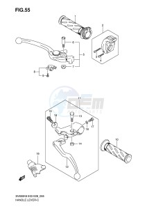 SV650S (E3-E28) drawing HANDLE LEVER (MODEL K8 K9)