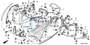 NC700DD INTEGRA E drawing FRONT COWL