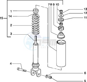 Typhoon 50 drawing Rear Shock absorber