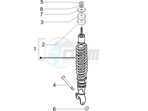 Zip 100 4T 2011-2014 (VieTnam) drawing Rear suspension - Shock absorbers