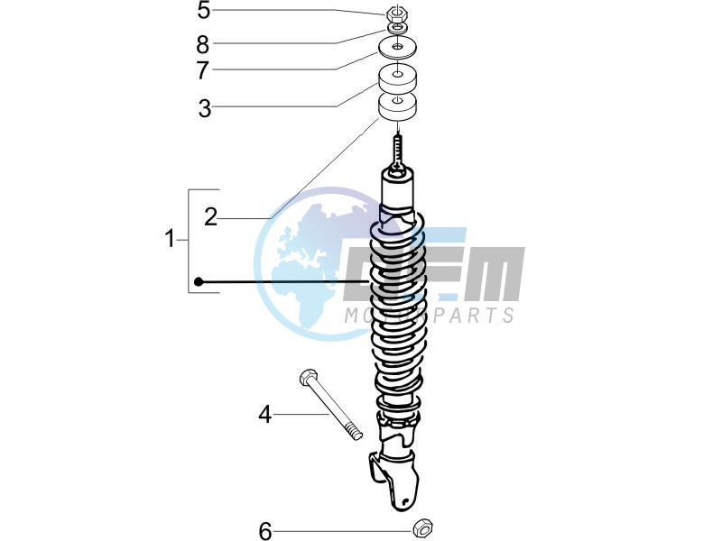 Rear suspension - Shock absorbers