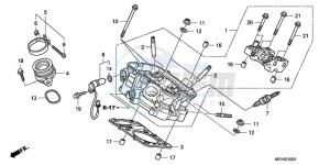 NSA700A9 Australia - (U / MME REF) drawing REAR CYLINDER HEAD