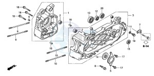 PES125R drawing CRANKCASE