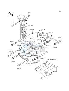 ZR 750 F [ZR-7] (F1) drawing SUSPENSION_SHOCK ABSORBER