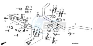 VT750C9 E / KMH drawing HANDLE PIPE/TOP BRIDGE