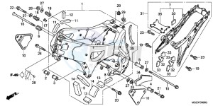 VFR1200FDB drawing FRAME BODY