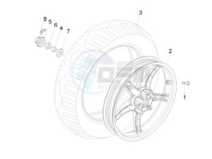 Liberty 125 4t Sport drawing Rear Wheel