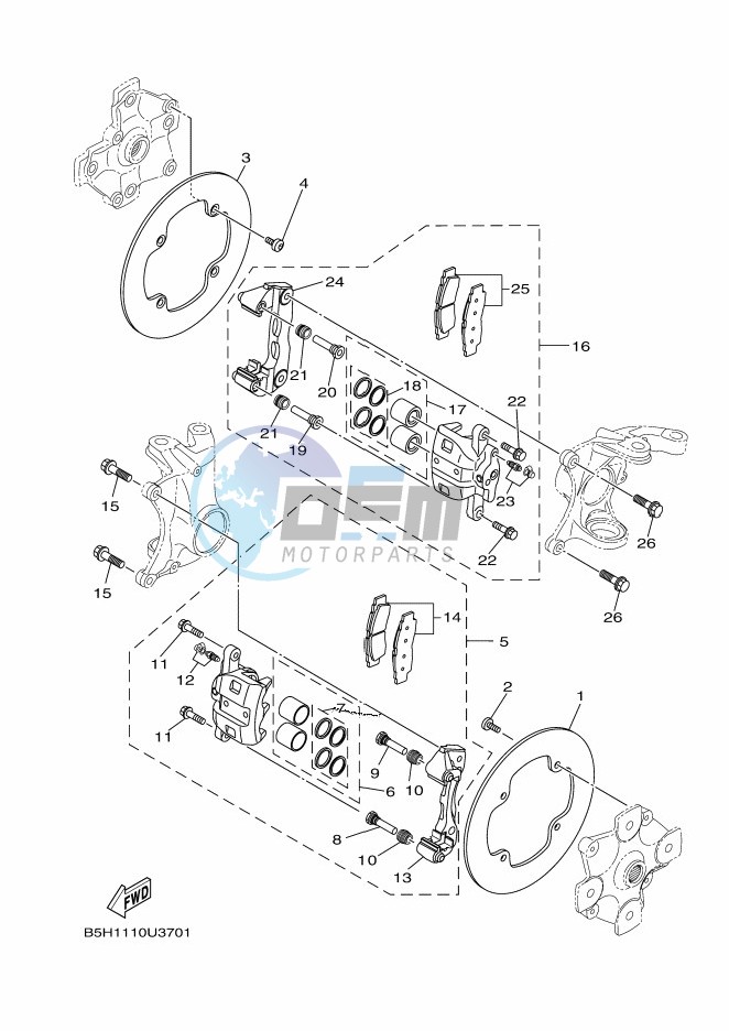 FRONT BRAKE CALIPER