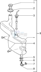 NTT 50 equel to Piaggio NRG mc1 drawing Oil tank