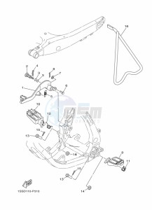 YZ250 (BCRL) drawing STAND & FOOTREST