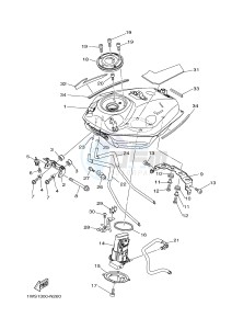 MT07A MT-07 ABS 700 (1XBC) drawing FUEL TANK