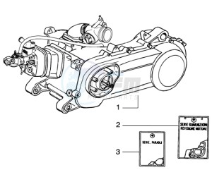 NRG 50 Pure jet drawing Engine