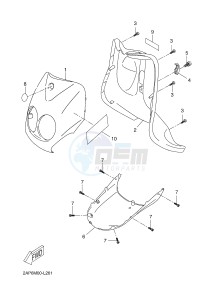 YN50 OVETTO (2APE) drawing LEG SHIELD