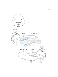 KLE 650 A [VERSYS EUROPEAN] (A7F-A8F) A7F drawing DECALS-- SILVER- --- A7F- -