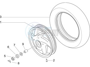 LX 150 4T ie E3 drawing Rear Wheel