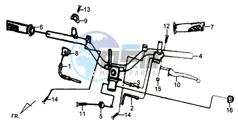 HANDLEBAR / BRAKE LEVERS /KABELS