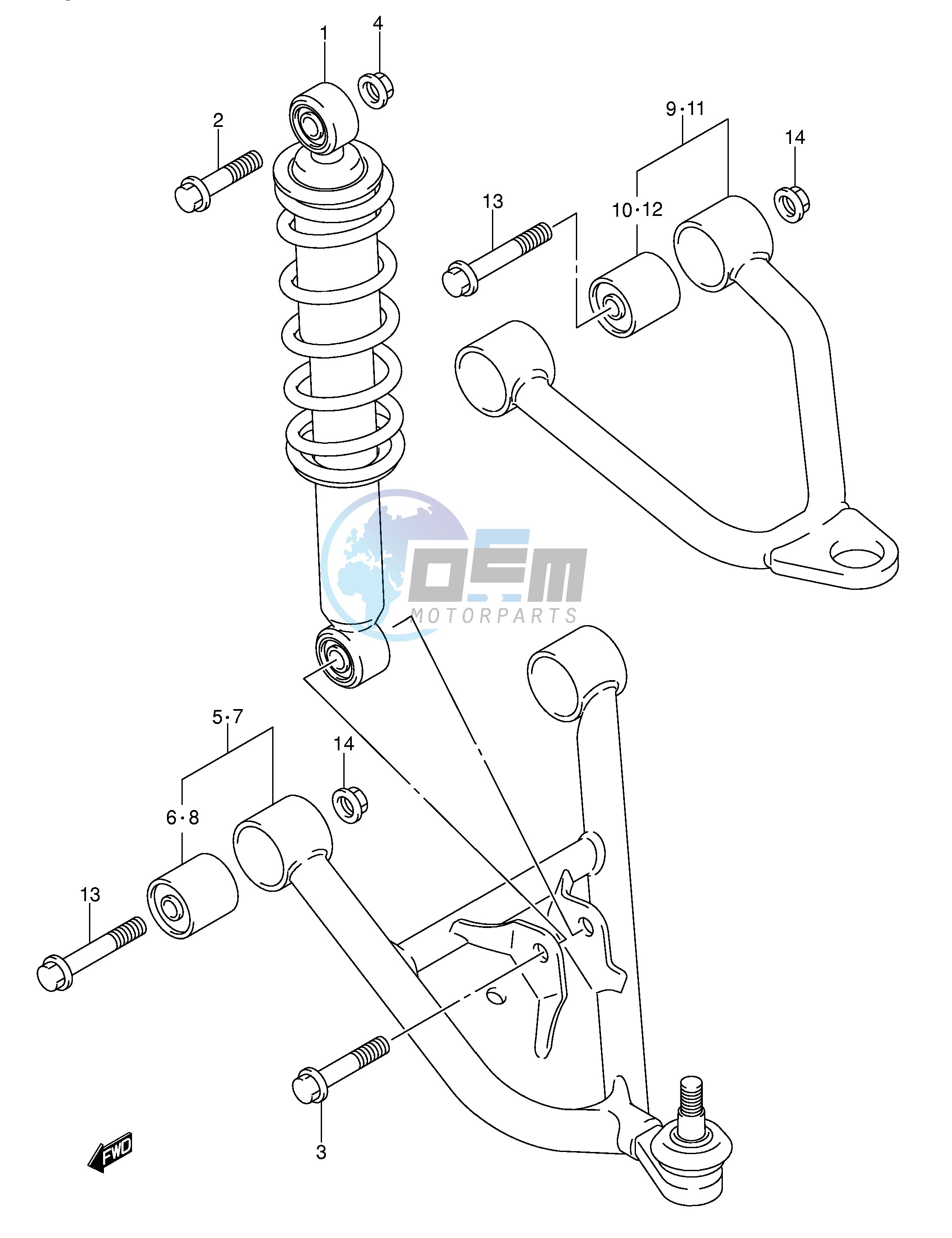 SUSPENSION ARM (MODEL K5 K6)