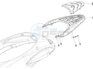 Liberty 200 4t (N15000U01) drawing Rear luggage rack