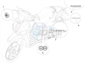 LIBERTY 50 CORPORATE NO ABS E4 (EMEA) drawing Plates - Emblems