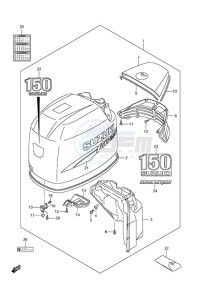 DF 150 drawing Engine Cover