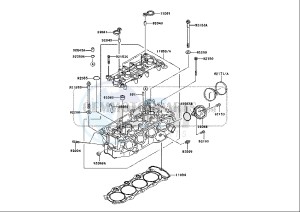 ZX-6R NINJA - 636 cc (EU) drawing CYLINDER HEAD