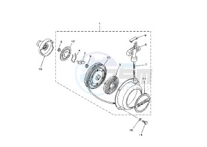 YFM FW KODIAK 400 drawing STARTER ASSY