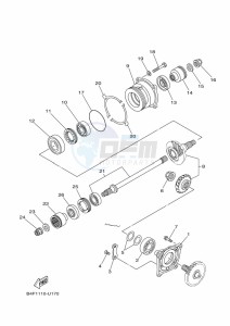 YFM700FWAD (BFE4) drawing MIDDLE DRIVE GEAR