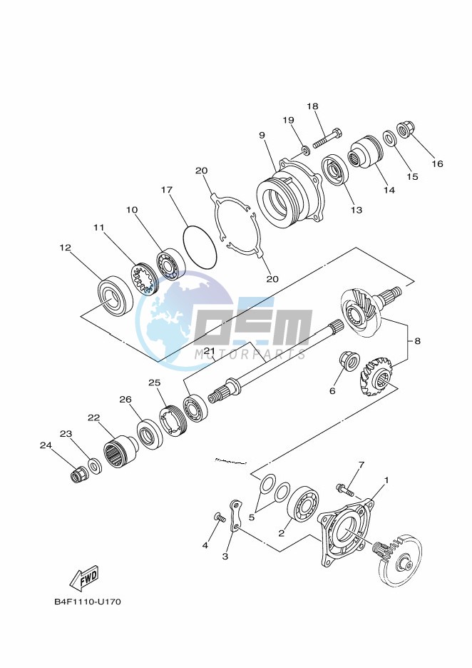 MIDDLE DRIVE GEAR