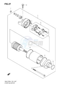 GSX-R750 drawing STARTING MOTOR